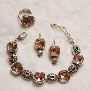 Brighton Jewelry - Brighton Bracelet, Earrings, Ring Brighton Jewelry - Brighton Bracelet, Earrings, Ring
